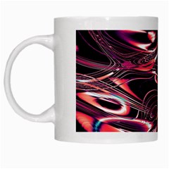 Abstract Art Swirls White Mugs by SpinnyChairDesigns