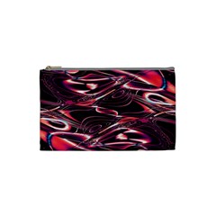 Abstract Art Swirls Cosmetic Bag (small) by SpinnyChairDesigns