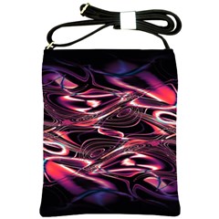Abstract Art Swirls Shoulder Sling Bag by SpinnyChairDesigns