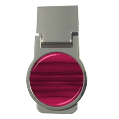 Dark Rose Pink Ombre  Money Clips (Round) 