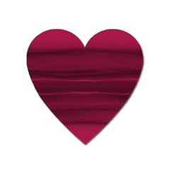 Dark Rose Pink Ombre  Heart Magnet by SpinnyChairDesigns