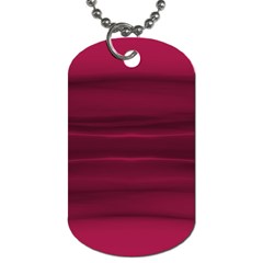 Dark Rose Pink Ombre  Dog Tag (Two Sides)