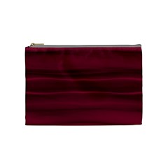 Dark Rose Pink Ombre  Cosmetic Bag (medium) by SpinnyChairDesigns
