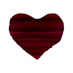 Dark Rose Pink Ombre  Standard 16  Premium Heart Shape Cushions