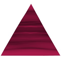 Dark Rose Pink Ombre  Wooden Puzzle Triangle