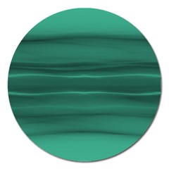 Biscay Green Ombre Magnet 5  (round) by SpinnyChairDesigns