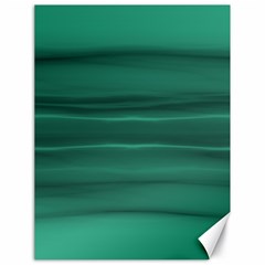 Biscay Green Ombre Canvas 18  X 24  by SpinnyChairDesigns