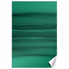 Biscay Green Ombre Canvas 20  X 30  by SpinnyChairDesigns