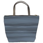 Faded Denim Blue Grey Ombre Bucket Bag Back
