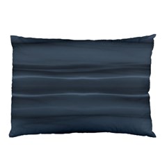 Faded Denim Blue Grey Ombre Pillow Case (two Sides) by SpinnyChairDesigns