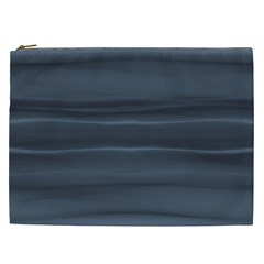 Faded Denim Blue Grey Ombre Cosmetic Bag (xxl) by SpinnyChairDesigns