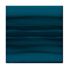 Teal Blue Ombre Face Towel by SpinnyChairDesigns