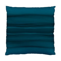 Teal Blue Ombre Standard Cushion Case (two Sides) by SpinnyChairDesigns