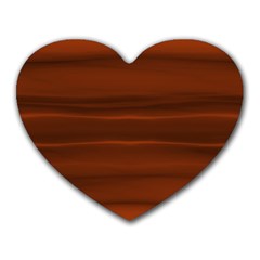 Cinnamon And Rust Ombre Heart Mousepads by SpinnyChairDesigns