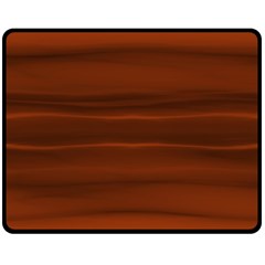 Cinnamon And Rust Ombre Double Sided Fleece Blanket (medium)  by SpinnyChairDesigns