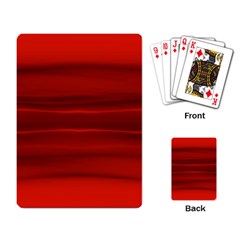 Scarlet Red Ombre Playing Cards Single Design (rectangle) by SpinnyChairDesigns