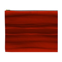 Scarlet Red Ombre Cosmetic Bag (xl) by SpinnyChairDesigns