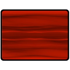 Scarlet Red Ombre Fleece Blanket (large)  by SpinnyChairDesigns