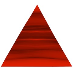 Scarlet Red Ombre Wooden Puzzle Triangle by SpinnyChairDesigns