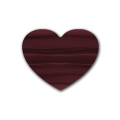 Burgundy Wine Ombre Heart Coaster (4 Pack)  by SpinnyChairDesigns