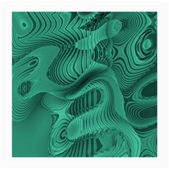 Biscay Green Swirls Medium Glasses Cloth (2 Sides) by SpinnyChairDesigns