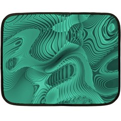 Biscay Green Swirls Fleece Blanket (mini) by SpinnyChairDesigns