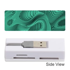 Biscay Green Swirls Memory Card Reader (stick) by SpinnyChairDesigns