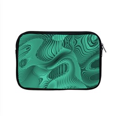 Biscay Green Swirls Apple Macbook Pro 15  Zipper Case by SpinnyChairDesigns