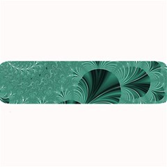 Biscay Green Black Spirals Large Bar Mats by SpinnyChairDesigns