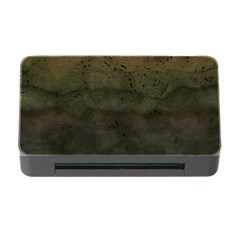 Army Green Grunge Texture Memory Card Reader With Cf by SpinnyChairDesigns
