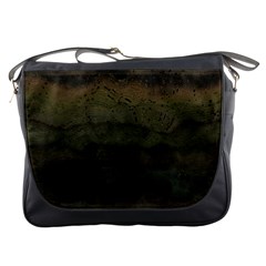 Army Green Grunge Texture Messenger Bag by SpinnyChairDesigns