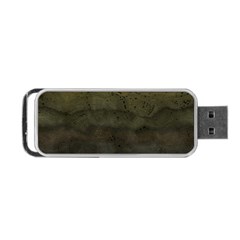 Army Green Grunge Texture Portable Usb Flash (two Sides) by SpinnyChairDesigns