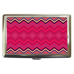 Boho Aztec Stripes Rose Pink Cigarette Money Case by SpinnyChairDesigns