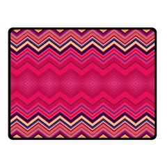 Boho Aztec Stripes Rose Pink Double Sided Fleece Blanket (small)  by SpinnyChairDesigns