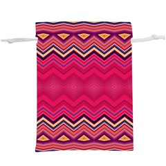 Boho Aztec Stripes Rose Pink  Lightweight Drawstring Pouch (xl)