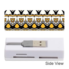 Boho Black White Yellow Memory Card Reader (stick) by SpinnyChairDesigns