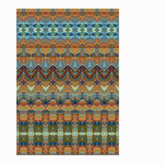 Boho Earth Colors Pattern Large Garden Flag (two Sides) by SpinnyChairDesigns