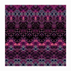 Boho Magenta Black Pattern Medium Glasses Cloth (2 Sides) by SpinnyChairDesigns