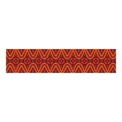 Boho Rust Orange Brown Pattern Velvet Scrunchie