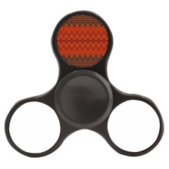 Boho Rust Orange Brown Pattern Finger Spinner