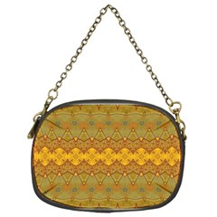 Boho Old Gold Pattern Chain Purse (one Side) by SpinnyChairDesigns