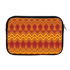 Boho Red Gold Pattern Apple Macbook Pro 17  Zipper Case