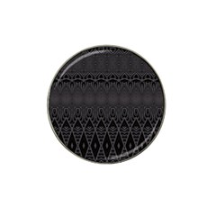 Boho Black Diamonds Hat Clip Ball Marker (10 Pack) by SpinnyChairDesigns