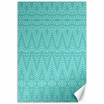 Boho Teal Pattern Canvas 12  x 18  11.88 x17.36  Canvas - 1