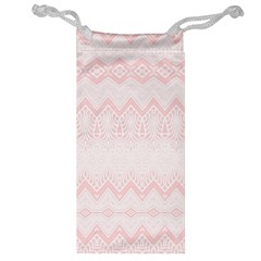 Boho Pastel Pink Pattern Jewelry Bag