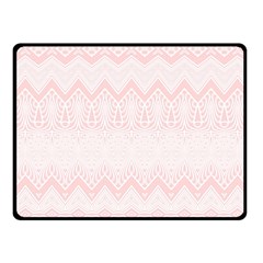 Boho Pastel Pink Pattern Fleece Blanket (small) by SpinnyChairDesigns