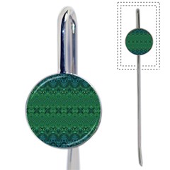 Boho Emerald Green And Blue  Book Mark by SpinnyChairDesigns