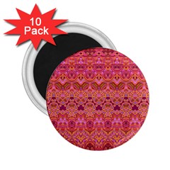 Boho Pink Pattern 2 25  Magnets (10 Pack)  by SpinnyChairDesigns