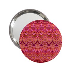 Boho Pink Pattern 2 25  Handbag Mirrors by SpinnyChairDesigns