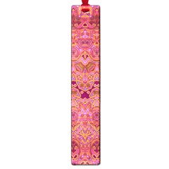 Boho Pink Pattern Large Book Marks by SpinnyChairDesigns